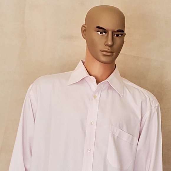 Men Shirt - 44 x 17.5- Light Pink - Picture 5 of 10